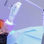 LED light assisted in surgery teeth whitening